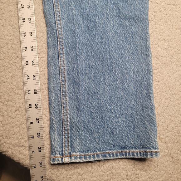 Abercrombie & Fitch Jeans Womens 26 Blue Denim Medium Wash 90s Straight Mid Rise - Picture 9 of 9